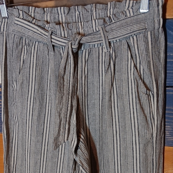 SO Linen Blend Wide Leg Palazzo Pants M - Picture 3 of 8